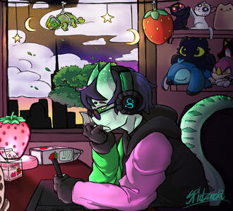 Lo-fi Illustration (Sona)